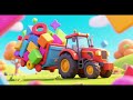Tractor Loads Color Shapes | Learning Shapes & Colors Song for Kids