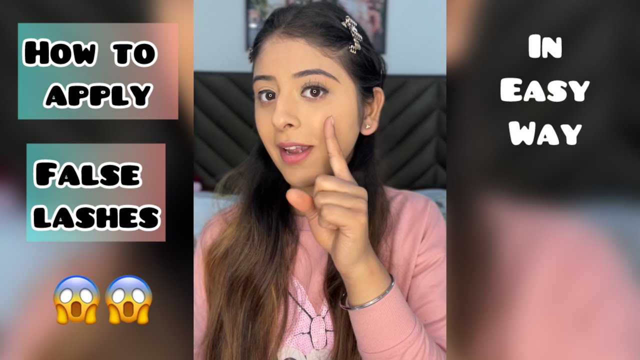 How to apply fake lashes in easy way….😱😱?? 