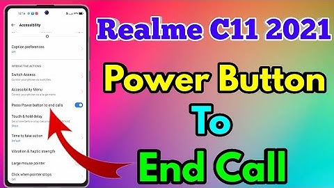 Power Button To End Call in Realme C11 2021 | Realme C11 2021 Power Button To End Call Kaise Kare