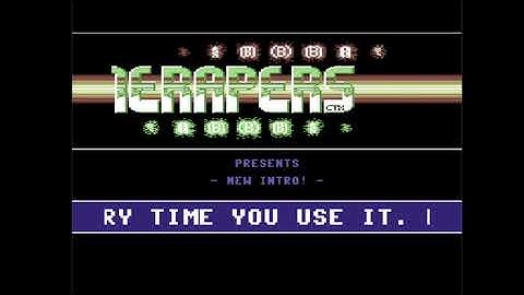 C64 Crack Intro: B Intro by Byterapers 1989