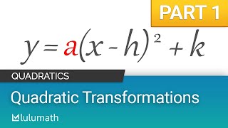 Transformations of Quadratics #1 - What Does "a" Do in Vertex Form? | Quadratics | Lulumath