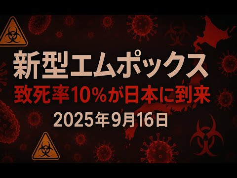 【緊急】致死率10倍の新型エムポックス、日本上陸。従来のサル痘ではありません。あなたと家族を守る方法とは？
