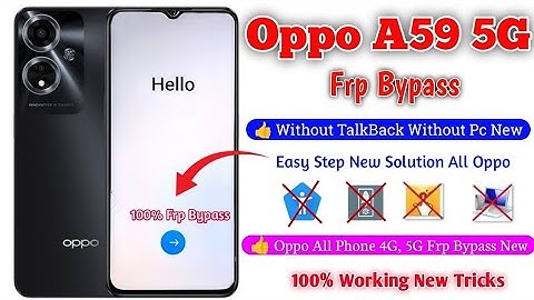 Oppo a59 5g frp bypass remove google account | how to remove google account frp unlock 🔓 