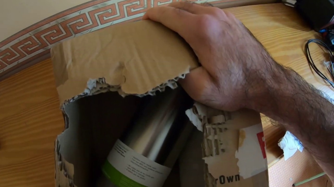 unboxing Klean Canteen Widemouth 40oz / 1182ml drinking bottle stereoisomers