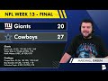 Giants Get AWESOME & HORRIBLE News After Loss vs. Cowboys