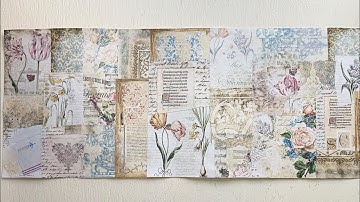‘Craft With Me’ - Book Page Snippet Roll Using Gorgeous Digital Papers from MedievalMirage