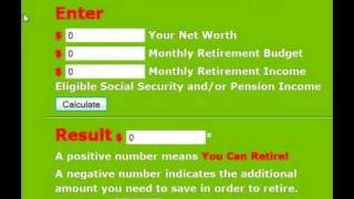 Early Retirement Calculator