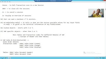16 - Basics of SAP and ABAP - F4 and F1 Help in SAP