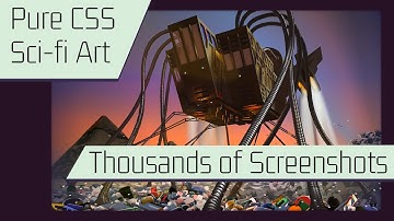 Drawing with CSS. Sci-fi Art: A Vacuum From Space