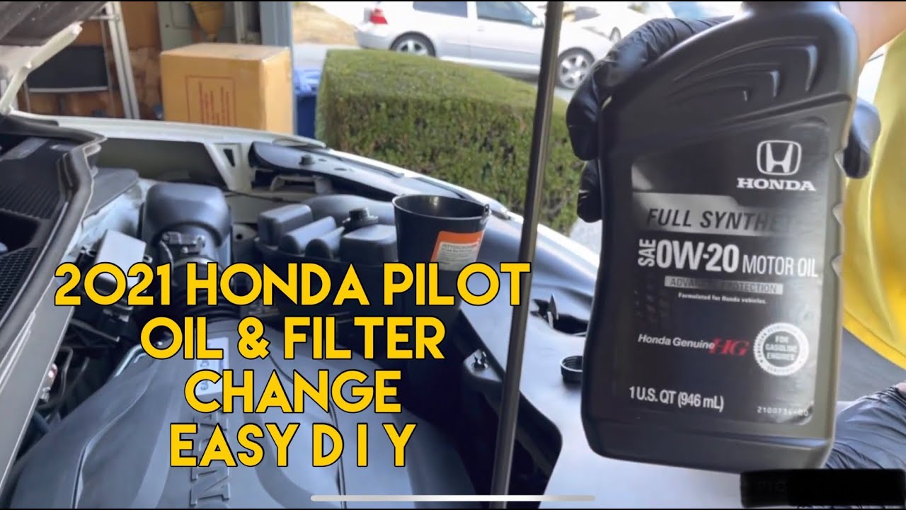 2021 2020 2019 Honda PILOT Oil Change Easy DIY YouTube