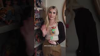 #EmmaRoberts has a “doll wall” in her house 😳 #housetour #dolls