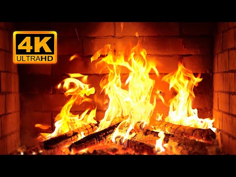Fireplace 4K UHD Fireplace With Crackling Fire Sounds Fireplace Ambience