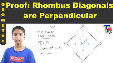 Proof - Rhombus Diagonals are Perpendicular Bisectors - Geometry (18)