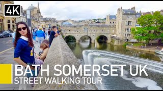 Virtual Bath, England Walking Tour | Royal Crescent to River Avon via Bath Abbey & Roman Baths