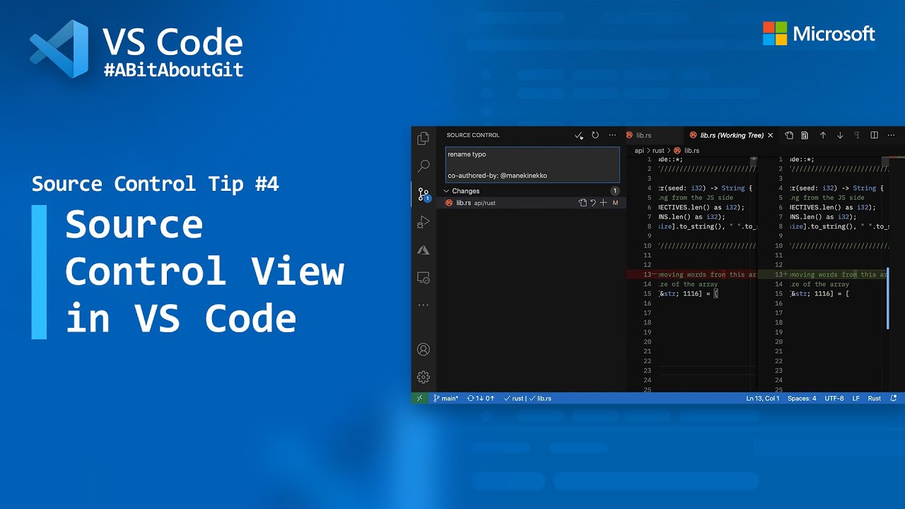 Source Control Tip 4: Source Control View in VS Code - YouTube