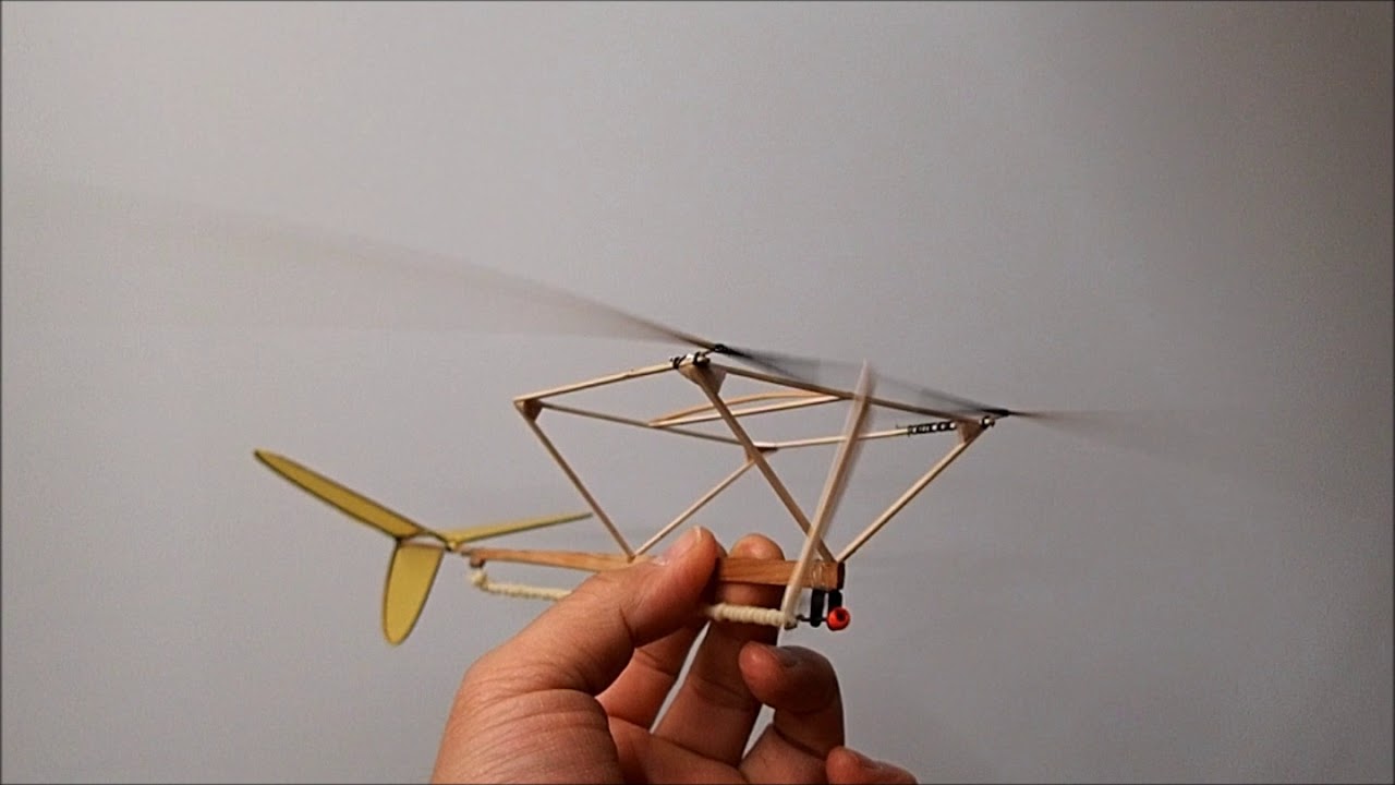 古 い羽ばたき飛行機を作ってみました Ornithopter Kit Around 1940 Youtube