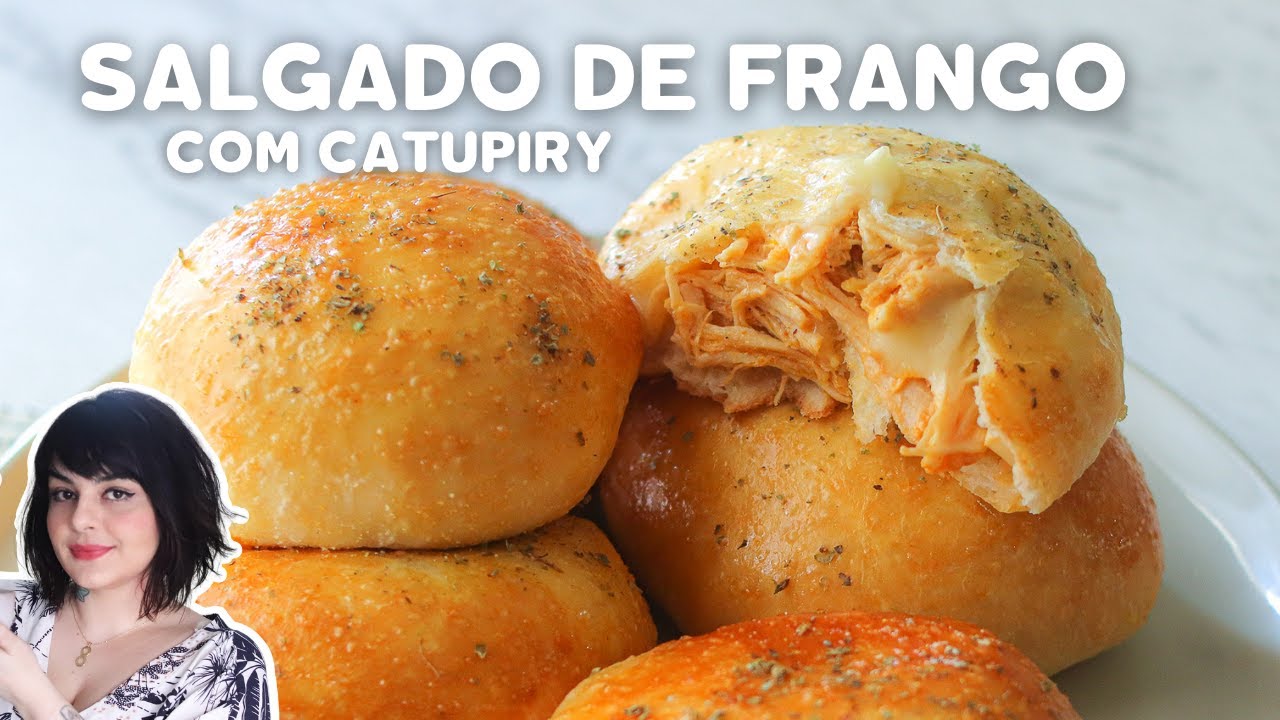 SALGADO DE FRANGO COM CATUPIRY MELHOR MASSA PARA SALGADOS ASSADOS DO