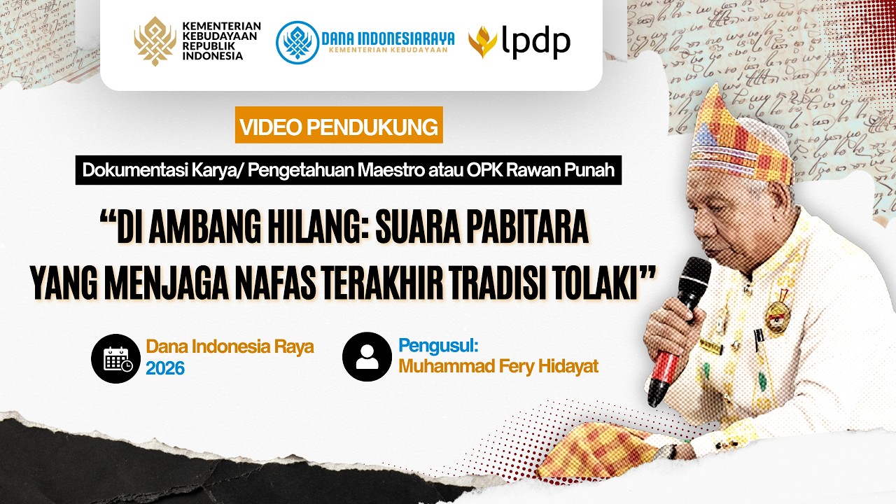 Video Pendukung Proposal Dokumentasi Karya/Pengetahuan Maestro - Dana ...