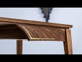 Walnut Desk with Brass Inlay - Build Video by Pedulla Studio