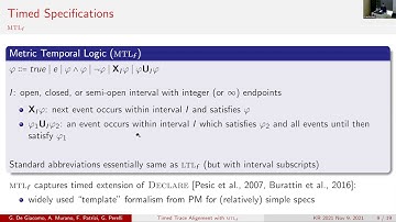KR 2021 - Timed Trace Alignment with Metric Temporal Logic over Finite Traces