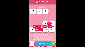 Wordbrain 2 Valentines Event Day 10 | Wordbrain 2 Valentines Event Answers