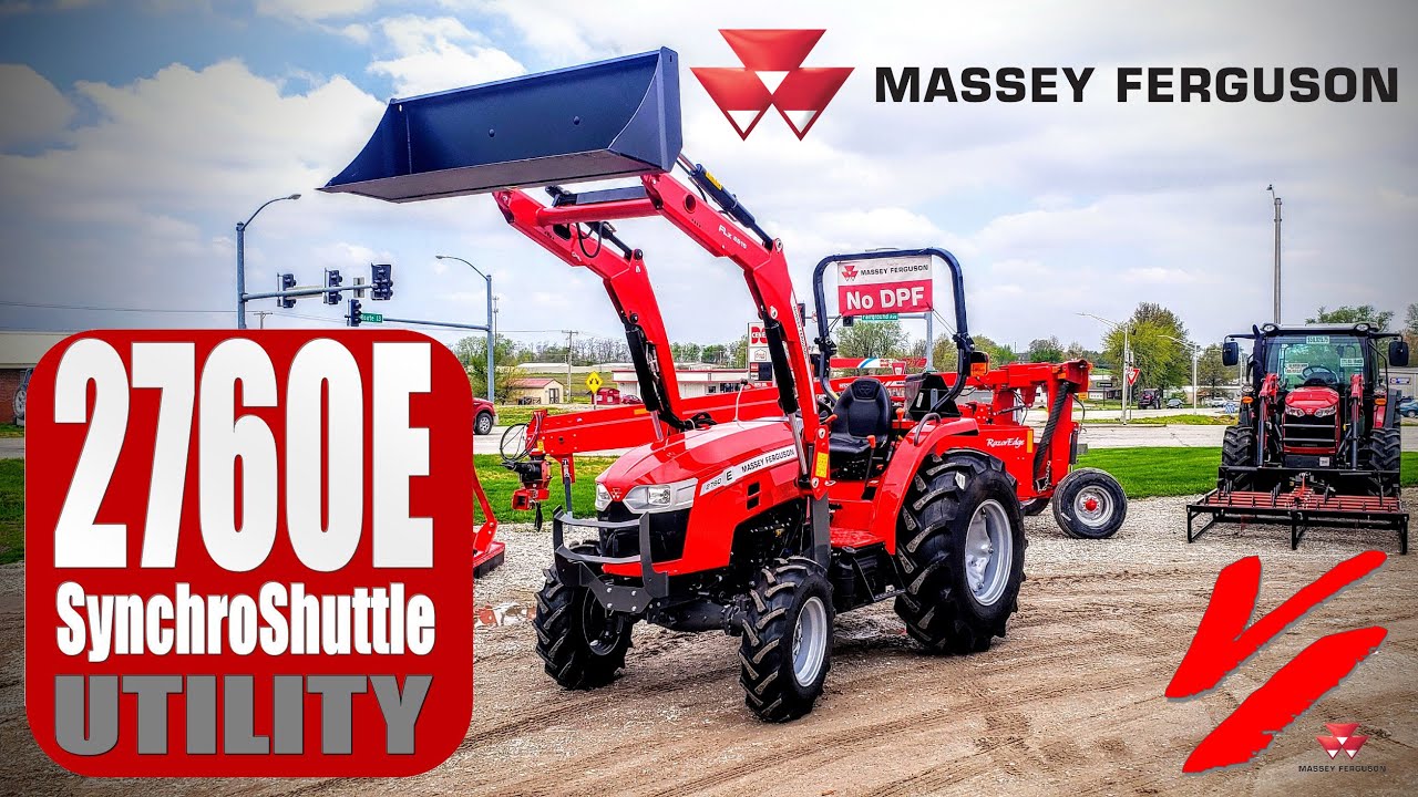 Massey Ferguson 2760e Utility Tractor With 8f X 8r Synchroshuttle Transmission Youtube