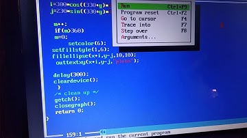 Solar system by c graphics programme