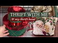 VINTAGE CHRISTMAS THRIFT WITH ME + THRIFT HAUL | THRIFTING FOR HOME DECOR!