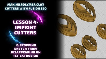 Making Polymer Clay Cutters With Fusion 360 - Lesson 4 Imprint Cutter