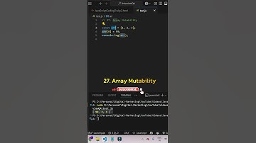 Array Mutability in JavaScript  | const vs Change Explained in 60s