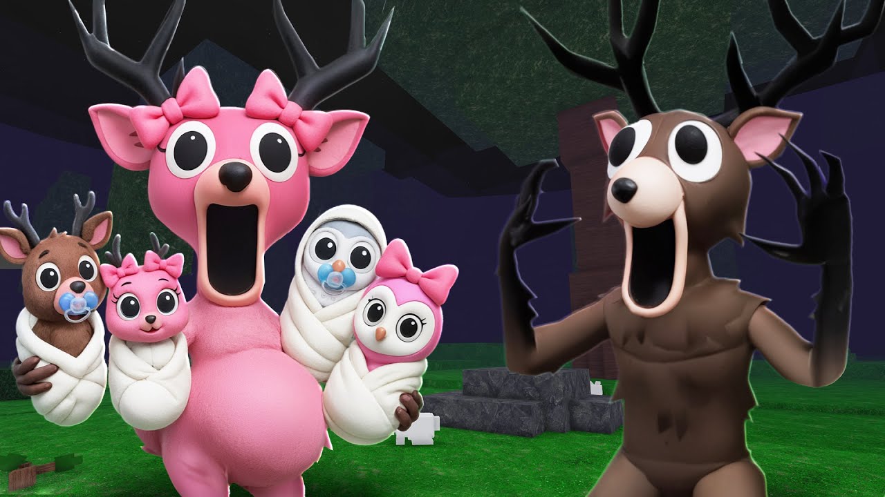 DEER FAMILY LOVE SECRET in 99 Nights in the Forest Roblox Animation