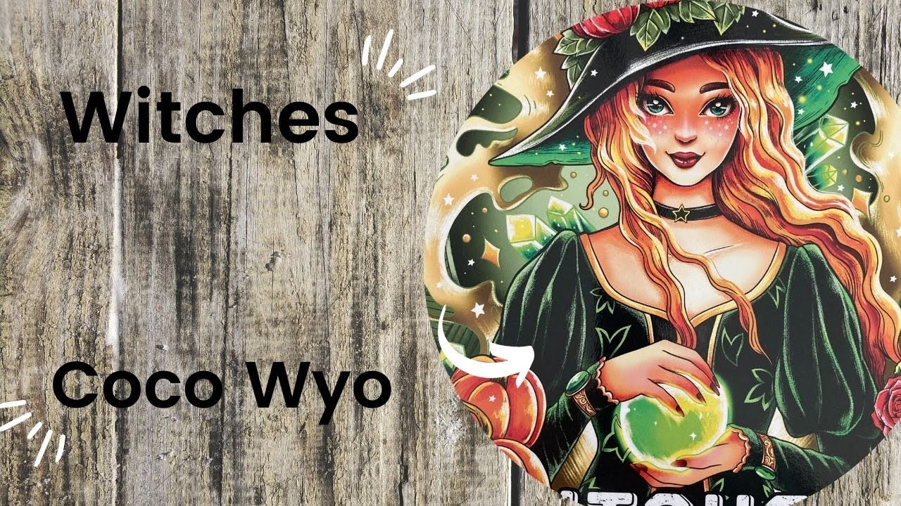 Witches - Coco Wyo //Adult Colouring Book Flip Through - YouTube