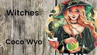 Witches - Coco Wyo //Adult Colouring Book Flip Through screenshot 4