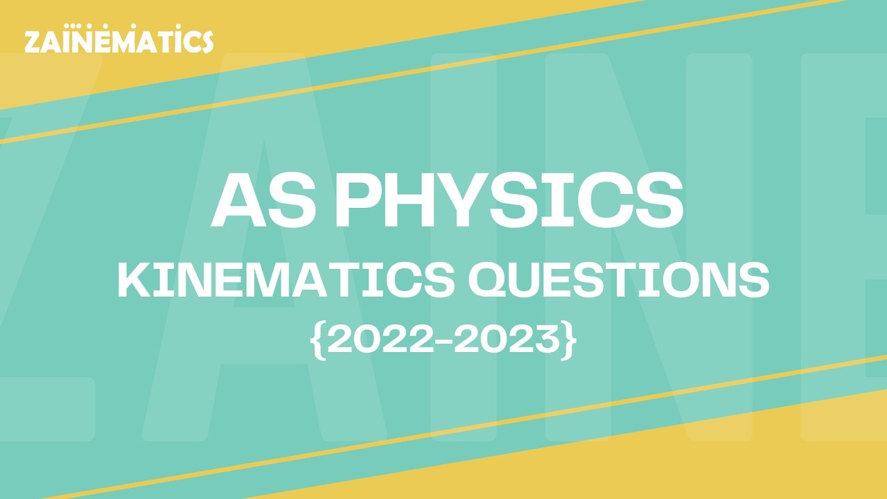 AS Level Physics by Sir Akhtar Mahmood | Kinematics Questions | Video 5