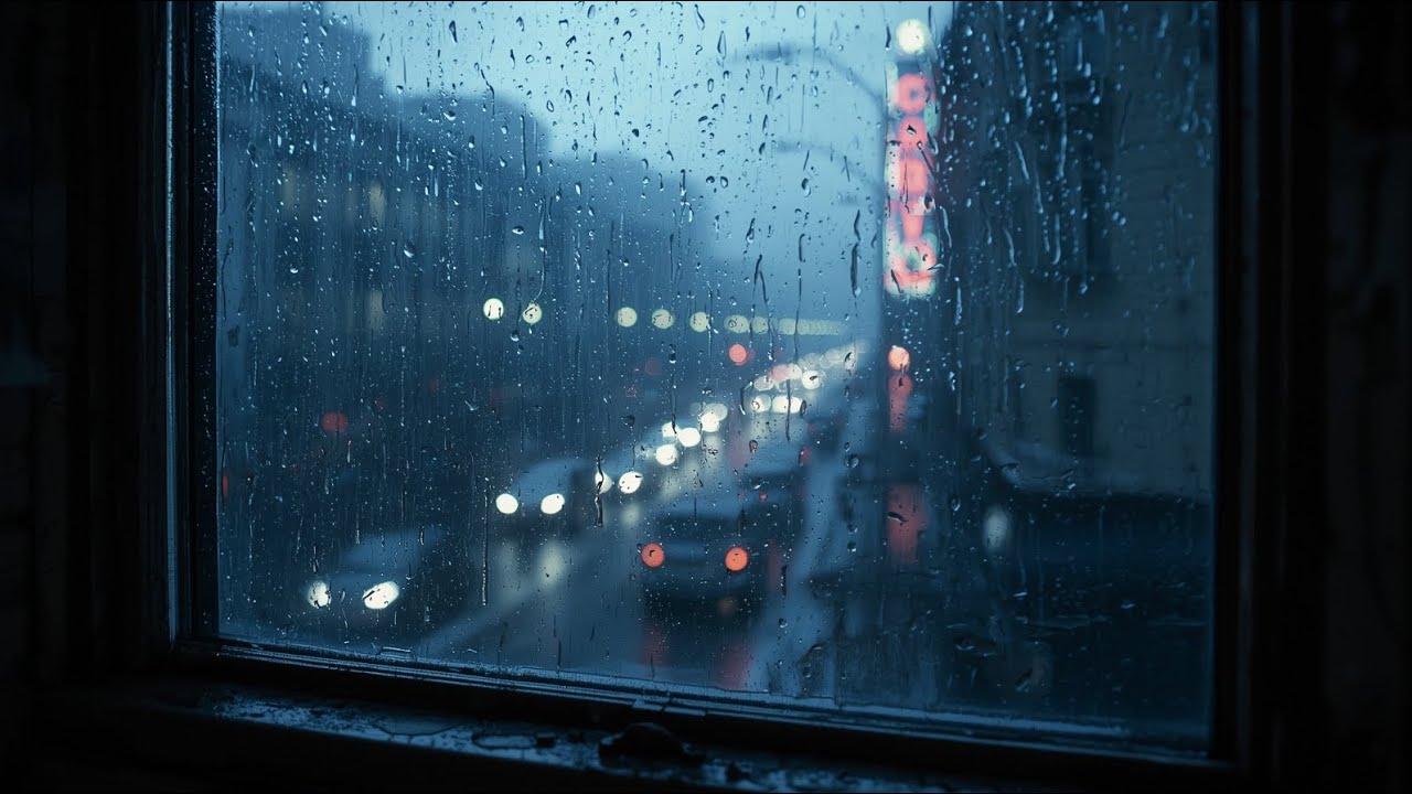 1 Hour of Night Rain Music for Deep Focus 🌧️🌙