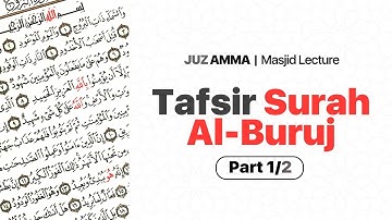 Tafsir Surat Al Buruj 1/2 (The People of the Ditch)