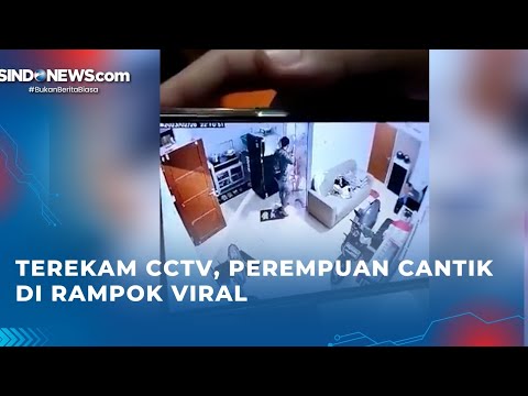 Terekam CCTV, Perempuan cantik di rampok Viral