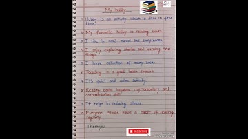 Thumbnail of My hobby essay l 10 lines on my hobby l my hobby l speech on my hobby