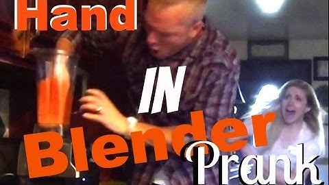 Hand stuck in BLENDER Prank - Prank on Wife