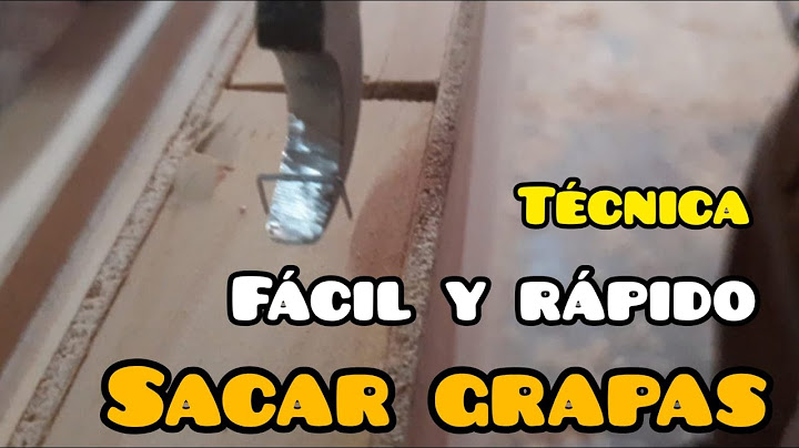 Cómo Sacar Grampas - Grapas super rápido | Tips de Carpintería