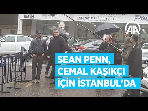 Ünlü aktör Sean Penn, Cemal Kaşıkçı belgeseli için İstanbul'da