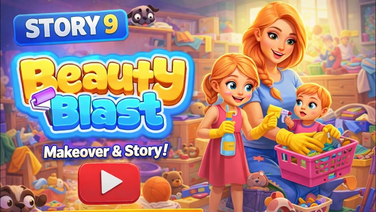 BEAUTY AND BLAST MAKEOVER 9TH STORY #games #viral #viwes #youtube 