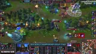 KBM vs NWS Highlights LoL World Championship 2014 Groups C and D Day 3 Game 4