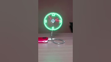Usb Fan Flexible Led Clock For Laptop Pc Notebook Real Time Display