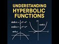 Calculus and Hyperbolic Functions | sinhx | coshx