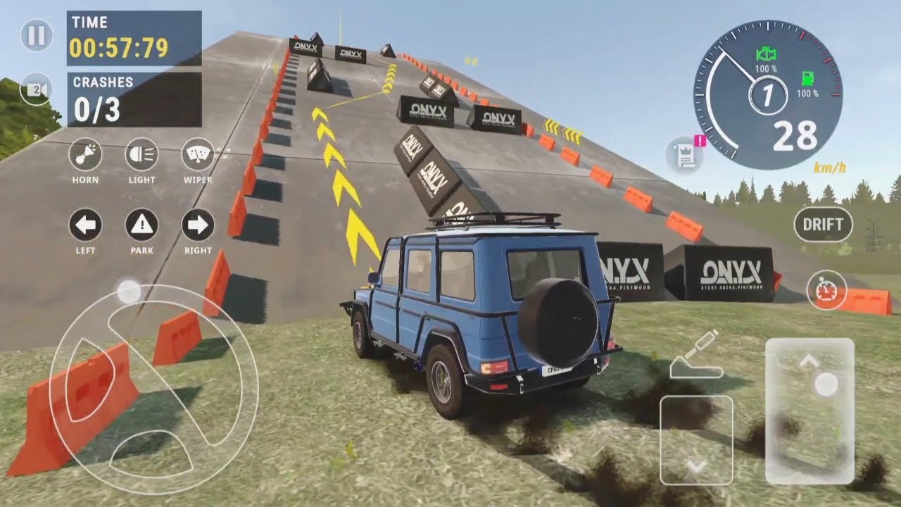 Extreme Car Parking Challenge 🚗 | Steep Ramp Climb at Driving School ...