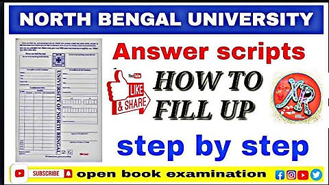 #NBU exam answer script fill || North bengal university exam || Exam front page filling |#XTREME RAJ