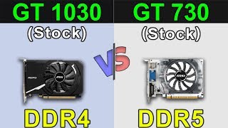 GT 1030 DDR4 VS. GT 730 DDR5 | Pentium G5400 | 720p Gaming Benchmarks
