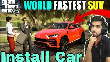 GTA 5 : How To Install Lamborghini URUS In GTA 5 | install Lamborghini URUS Car Mod
