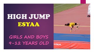 High Jump. Boys and Girls 9-12 years old.